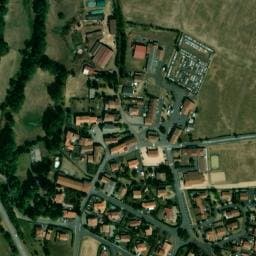 Vue satellite de Aire de repos à Sanssac-l'Église à Sanssac-l'Église