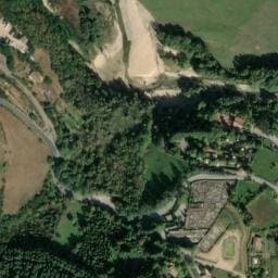 Vue satellite de Camping la douce Ardèche à Désaignes