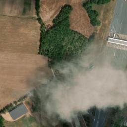 Vue satellite de Aire de la Gare de Gignac à Nespouls
