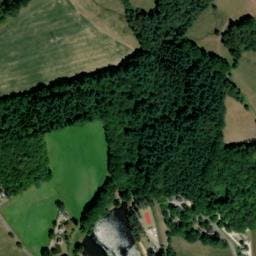 Vue satellite de Camping la Chataigneraie à Mercœur