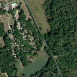 Vue satellite de Camping La Tuilière à Saint-Martial-d'Artenset