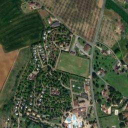 Vue satellite de Camping Les Peneyrals à Saint-Crépin-et-Carlucet