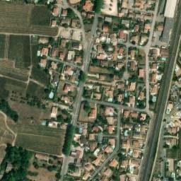 Vue satellite de Aire de camping-car à Cornas à Cornas
