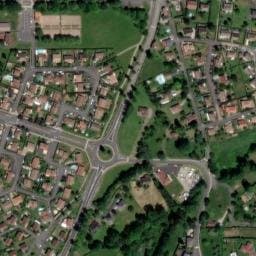 Vue satellite de Aire de camping-car à Naucelles (2) à Naucelles