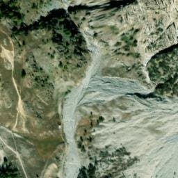 Vue satellite de Cabane des Baïsses à Montgenèvre