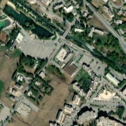 Vue satellite de Aire de camping-car à La Salle-les-Alpes à La Salle-les-Alpes