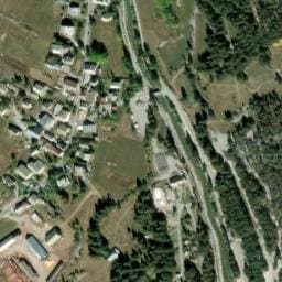 Vue satellite de Camping Huttopia La Clarée & Chalets à Val-des-Prés