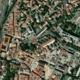 Vue satellite de Parking de l'hôtel de ville à Valence