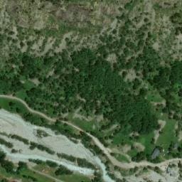 Vue satellite de Centre alpin Le Chamois à Saint-Christophe-en-Oisans
