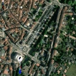 Vue satellite de Aire de camping-car à Naucelles à Naucelles