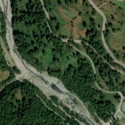 Vue satellite de Aire de repos à Cervières à Cervières
