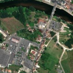 Vue satellite de Aire de Camping-Car le Bugue à Le Bugue