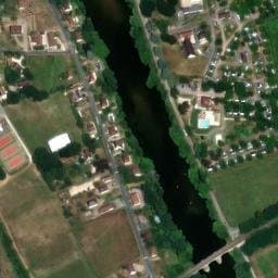 Vue satellite de Les Trois Caupain à Le Bugue