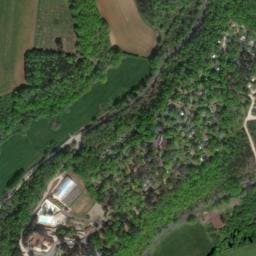 Vue satellite de Camping La Palombière à Sainte-Nathalène
