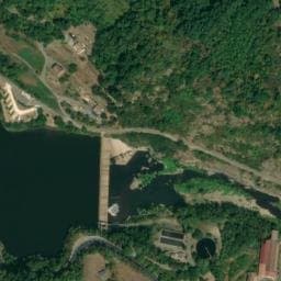 Vue satellite de Aire de camping-car à Le Cheylard à Le Cheylard
