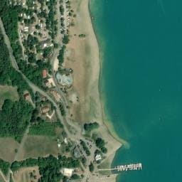 Vue satellite de Camping de la Plage à Treffort