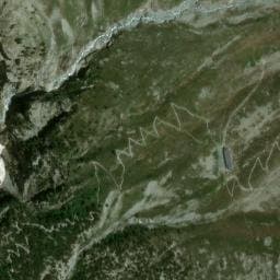 Vue satellite de Refuge de Temple Ecrins à Saint-Christophe-en-Oisans