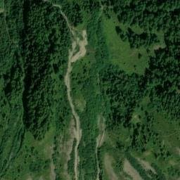 Vue satellite de Cabane de la Combe Oursière à Valjouffrey