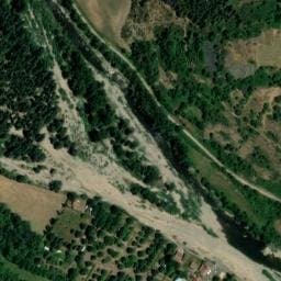 Vue satellite de Camping Au Bord de l'Eau - Rock'N Camp à Goudet