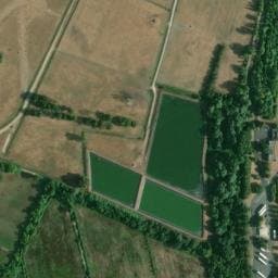 Vue satellite de Aire de la Gare de Péage d'Arveyres à Cadarsac