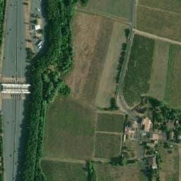 Vue satellite de Aire de la Gare de Péage d'Arveyres (2) à Cadarsac
