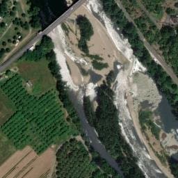 Vue satellite de Camping municipal du Pont de Lanzac à Souillac