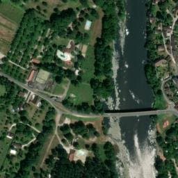 Vue satellite de Camping Les Borgnes à Lacave