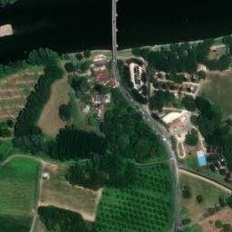 Vue satellite de Camping Le Pont de Vicq En Périgord à Alles-sur-Dordogne