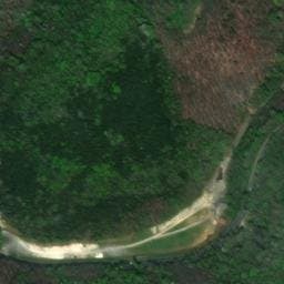 Vue satellite de Aire de repos à Vézac (2) à Vézac