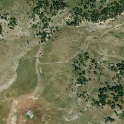 Vue satellite de Grande Cabane à Gresse-en-Vercors