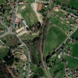 Vue satellite de Camping Les Bouleaux à Le Rouget-Pers