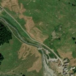 Vue satellite de Refuge des Fonts de Cervières à Cervières