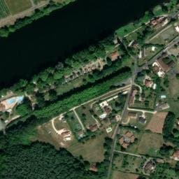 Vue satellite de Les Bo-Bains à Badefols-sur-Dordogne
