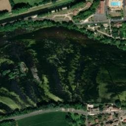 Vue satellite de Camping Municipal de La Guillou à Pontours