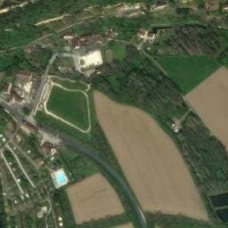 Vue satellite de Aire de camping-car à Vézac à Vézac