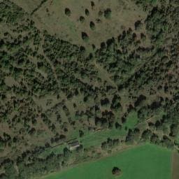 Vue satellite de Caselle du Fort du Cantal à Miers