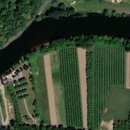 Vue satellite de Aire de la halte nautique Vitrac à Vézac