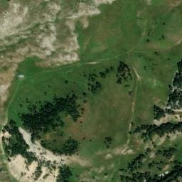 Vue satellite de 2ème source du Pré Peyret à Chichilianne