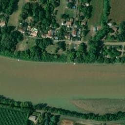 Vue satellite de Camping municipal de Sainte-Terre à Sainte-Terre
