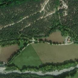 Vue satellite de Aire de camping-car à Chichilianne à Chichilianne