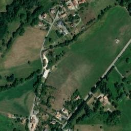 Vue satellite de Aire de Pierre Longue à Mens