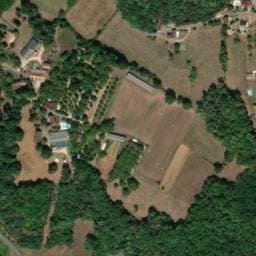 Vue satellite de Camping La Noyeraie à Veyrignac