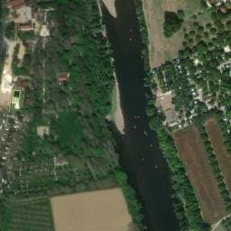 Vue satellite de Beau Rivage à Vézac