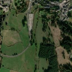 Vue satellite de Gîte de Fournels à Fournels