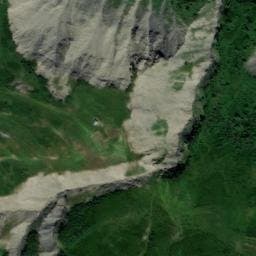 Vue satellite de Cabane pastorale de la Lavine (Valgaudemar) à La Chapelle-en-Valgaudémar