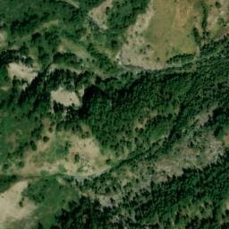 Vue satellite de Cabane des Bertins à Aiguilles