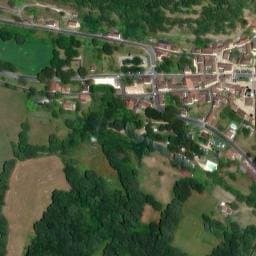Vue satellite de Camping les jardins de l'abbaye à Alles-sur-Dordogne