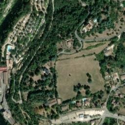 Vue satellite de Flower Camping Le Mas de Champel à Les Ollières-sur-Eyrieux