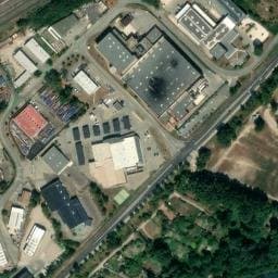 Vue satellite de Aire de camping-car à Beauchastel à Beauchastel