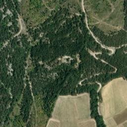Vue satellite de Cabane Rouge à Marignac-en-Diois